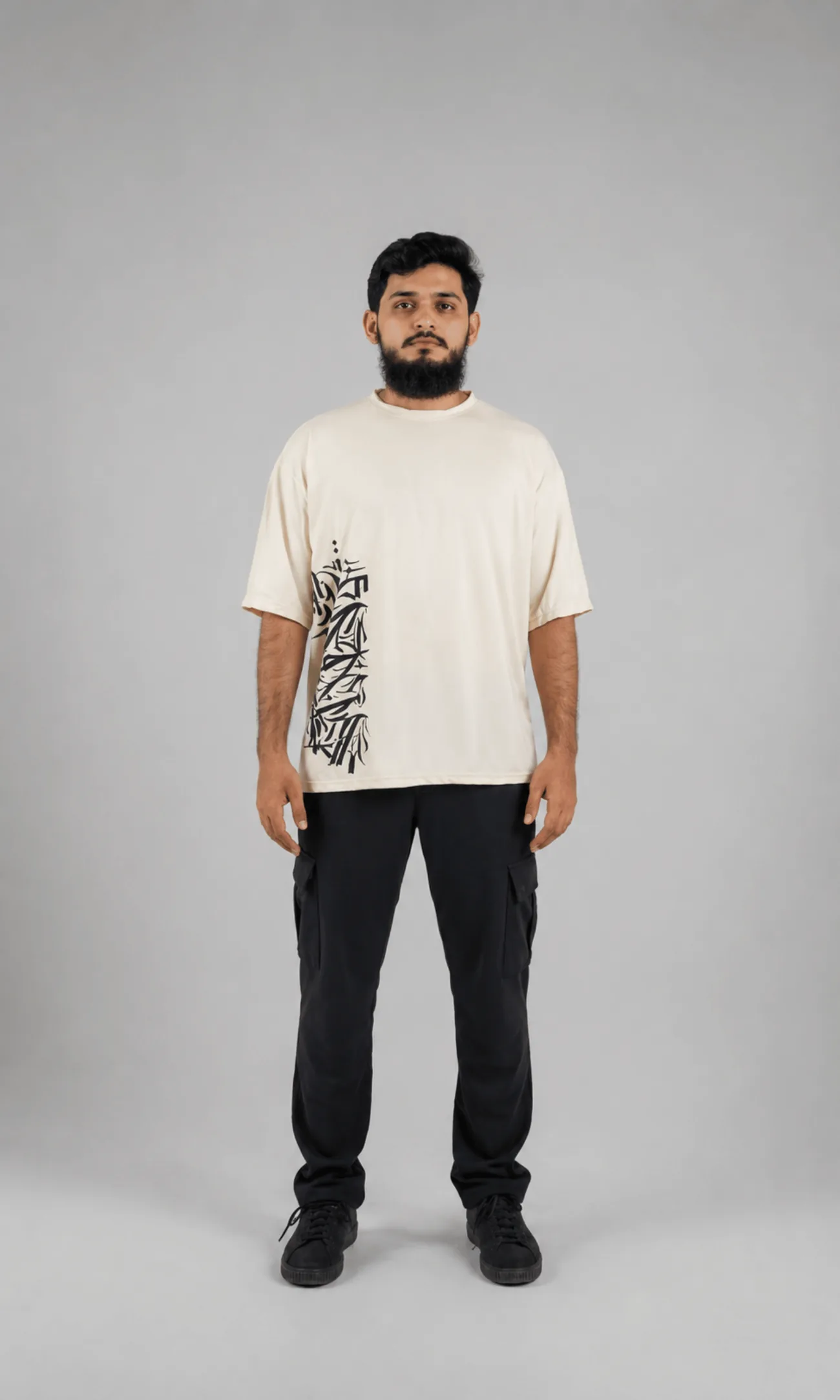 A Vega Noir plain tee ready for custom printing